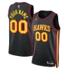 Incantevole Resistente Atlanta Hawks Jordan Brand Unisex 2022/23 Swingman Custom Jersey Statement Edition Black per i Fan Veri