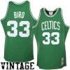 Magnifico Robusto Larry Bird Boston Celtics 1985/86 Hardwood Classics Authentic Jersey Kelly Green per i Fan Veri