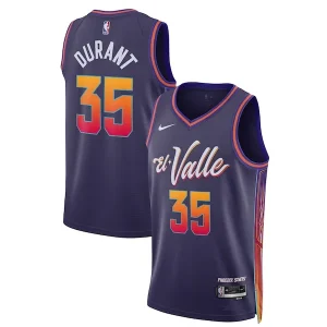 Comodo Ottimo Kevin Durant Phoenix Suns Nike Unisex 2023/24 Swingman Jersey Purple City Edition per i Fan Veri