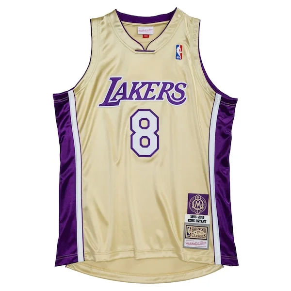 Meraviglioso Eccezionale Kobe Bryant Los Angeles Lakers Hall of Fame Class of 2020 #8 Authentic Jersey Gold/Purple per i Fan Veri