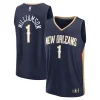 Trendy Eccezionale Zion Williamson New Orleans Pelicans Youth Fast Break Replica Player Jersey Icon Edition Navy per i Fan Veri