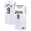 Meraviglioso Bronny James Los Angeles Lakers Fast Break Replica Player Jersey Association Edition White per i Fan Veri