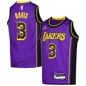 Delizioso Gorgeous Anthony Davis Los Angeles Lakers Jordan Brand Youth Swingman Jersey Statement Edition Purple per i Fan Veri