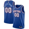 Gorgeous Moderno Versatile New York Knicks Jordan Brand Swingman Custom Jersey Statement Edition Blue per i Fan Veri