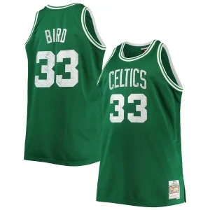 Raffinato Larry Bird Boston Celtics Big & Tall 1985/86 NBA 75th Anniversary Diamond Swingman Jersey Kelly Green per i Fan Veri