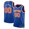 Elegante Prestigioso New York Knicks Nike Unisex Swingman Custom Jersey Blue Icon Edition per i Fan Veri