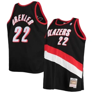 Ottimo Clyde Drexler Portland Trail Blazers 1991/92 Big & Tall Hardwood Classics Swingman Jersey Black per i Fan Veri