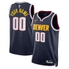 Splendido Bellissimo Denver Nuggets Nike Unisex Swingman Custom Jersey Navy Icon Edition per i Fan Veri