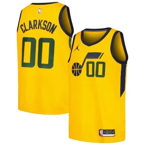 Carino Jordan Clarkson Utah Jazz Jordan Brand Swingman Player Jersey Statement Edition Yellow per i Fan Veri