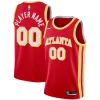 Robusto Atlanta Hawks Nike 2020/21 Swingman Custom Jersey Icon Edition Red per i Fan Veri
