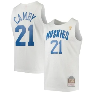 Lussuoso Classico Trendy Marcus Camby Toronto Raptors 1996/97 Hardwood Classics Swingman Jersey White per i Fan Veri