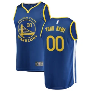 Versatile Golden State Warriors Youth 2019/20 Fast Break Custom Replica Jersey Royal Icon Edition per i Fan Veri