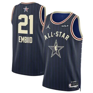 Versatile Lussuoso Joel Embiid Jordan Brand Unisex 2024 NBA All Star Game Swingman Jersey Navy per i Fan Veri