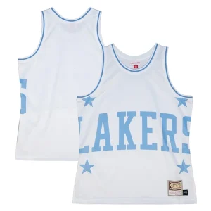 Duraturo Moderno Comodo Los Angeles Lakers Hardwood Classics Blown Out Fashion Jersey White per i Fan Veri