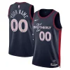 Incantevole Stupendo Philadelphia 76ers Nike Unisex 2023/24 Custom Swingman Jersey Navy City Edition per i Fan Veri