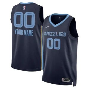 Delizioso Sofisticato Memphis Grizzlies Nike Unisex Swingman Custom Jersey Navy Icon Edition per i Fan Veri