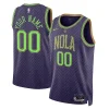 Elegante New Orleans Pelicans Nike Unisex 2024/25 Custom Swingman Jersey City Edition Purple per i Fan Veri