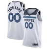 Splendido Minnesota Timberwolves Nike Unisex Swingman Custom Jersey White Association Edition per i Fan Veri