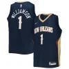 Incantevole Zion Williamson New Orleans Pelicans Nike Youth 2021/22 Diamond Swingman Jersey Icon Edition Navy per i Fan Veri