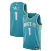 Resistente LaMelo Ball Charlotte Hornets Jordan Brand Unisex 2023/24 Swingman Jersey Teal City Edition per i Fan Veri