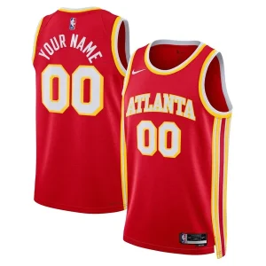 Cool Pratico Splendido Atlanta Hawks Nike Unisex Swingman Custom Jersey Red Icon Edition per i Fan Veri