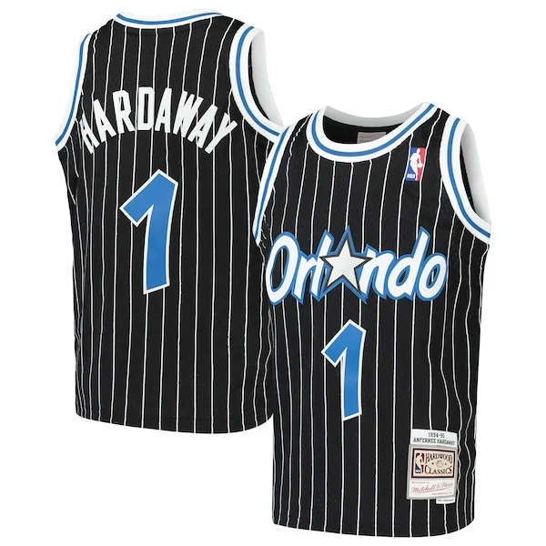 Bellissimo Classico Penny Hardaway Orlando Magic Youth Hardwood Classics Swingman Throwback Jersey Black per i Fan Veri