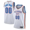Carino Oklahoma City Thunder Nike Unisex Swingman Custom Jersey White Association Edition per i Fan Veri