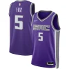 Trendy De'Aaron Fox Sacramento Kings Nike Unisex Swingman Jersey Icon Edition Purple per i Fan Veri
