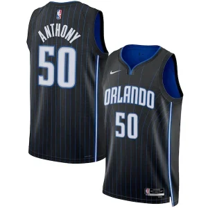 Elegante Cole Anthony Orlando Magic Nike Unisex Swingman Jersey Icon Edition Black/White per i Fan Veri