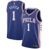 Attraente Ottimo Sofisticato James Harden Philadelphia 76ers Nike Swingman Jersey Icon Edition Royal per i Fan Veri