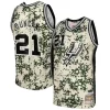 Gorgeous Bellissimo Tim Duncan San Antonio Spurs 2013/14 Swingman Jersey Camo per i Fan Veri