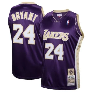 Versatile Cool Elegante Kobe Bryant Los Angeles Lakers Hall of Fame Class of 2020 #24 Authentic Hardwood Classics Jersey Purple/Gold per i Fan Veri