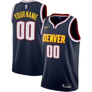 Trendy Denver Nuggets Nike 2022/23 Swingman Custom Jersey Icon Edition Navy per i Fan Veri