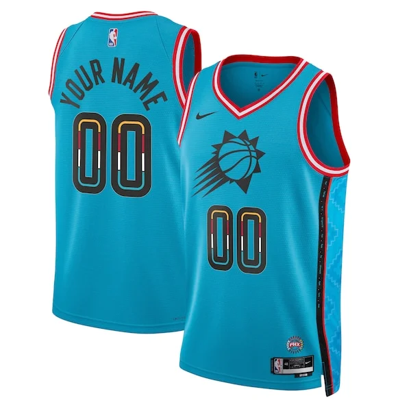Fantastico Fascinante Prestigioso Phoenix Suns Nike Unisex 2022/23 Swingman Custom Jersey City Edition Turquoise per i Fan Veri
