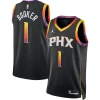 Trendy Devin Booker Phoenix Suns Jordan Brand Unisex Swingman Jersey Statement Edition Black per i Fan Veri