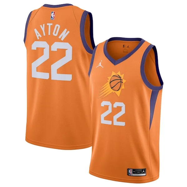 Meraviglioso Carino Deandre Ayton Phoenix Suns Jordan Brand 2020/21 Swingman Jersey Statement Edition Orange per i Fan Veri