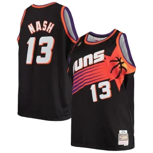 Classico Steve Nash Phoenix Suns 1996/97 Big & Tall Hardwood Classics Swingman Jersey Black/White per i Fan Veri