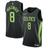 Stupendo Kristaps Porzingis Boston Celtics Nike Unisex 2024/25 Swingman Player Jersey City Edition Black per i Fan Veri