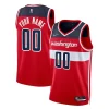 Classico Fantastico Meraviglioso Washington Wizards Nike 2021/22 Diamond Swingman Custom Jersey Icon Edition Red per i Fan Veri