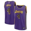 Bellissimo Eccezionale Splendido Dalton Knecht Los Angeles Lakers Fast Break Replica Player Jersey Statement Edition Purple per i Fan Veri