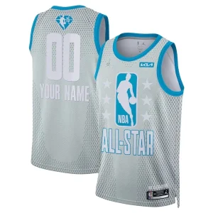 Gorgeous Fantastico Delizioso Nike 2022 NBA All Star Game Swingman Custom Jersey Gray per i Fan Veri