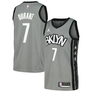 Versatile Prestigioso Raffinato Kevin Durant Brooklyn Nets Nike Swingman Player Jersey Statement Edition Gray/Blue per i Fan Veri