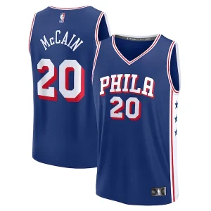 Lussuoso Carino Cool Jared McCain Philadelphia 76ers Youth 2024 NBA Draft Fast Break Player Jersey Icon Edition Royal per i Fan Veri