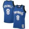 Prestigioso Eccezionale Latrell Sprewell Minnesota Timberwolves 2001/02 Hardwood Classics Swingman Jersey Blue per i Fan Veri