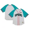 Bellissimo San Antonio Spurs Practice Day Baseball Jersey White per i Fan Veri