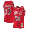 Comodo Sofisticato Scottie Pippen Chicago Bulls 1997/98 Hardwood Classics NBA 75th Anniversary Diamond Swingman Jersey Red per i Fan Veri