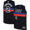 Meraviglioso Classico Robusto Cade Cunningham Detroit Pistons Jordan Brand Youth Swingman Jersey Statement Edition Black per i Fan Veri