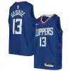 Versatile Magnifico Raffinato Paul George LA Clippers Nike Youth Swingman Jersey Icon Edition Royal per i Fan Veri