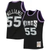 Versatile Incantevole Jason Williams Sacramento Kings 2000/01 Hardwood Classics NBA 75th Anniversary Diamond Swingman Jersey Black per i Fan Veri