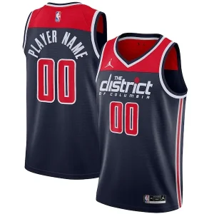 Comodo Elegante Washington Wizards Jordan Brand Swingman Custom Jersey Statement Edition Navy per i Fan Veri